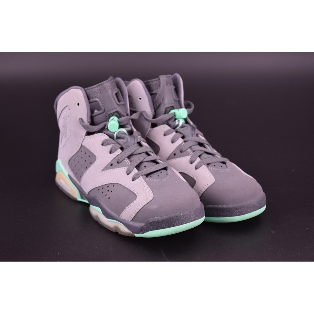 Jordan Air Jordan 6 Retro GG Kids 7.5Y Grey Green Glow 543390-005 Good Condition